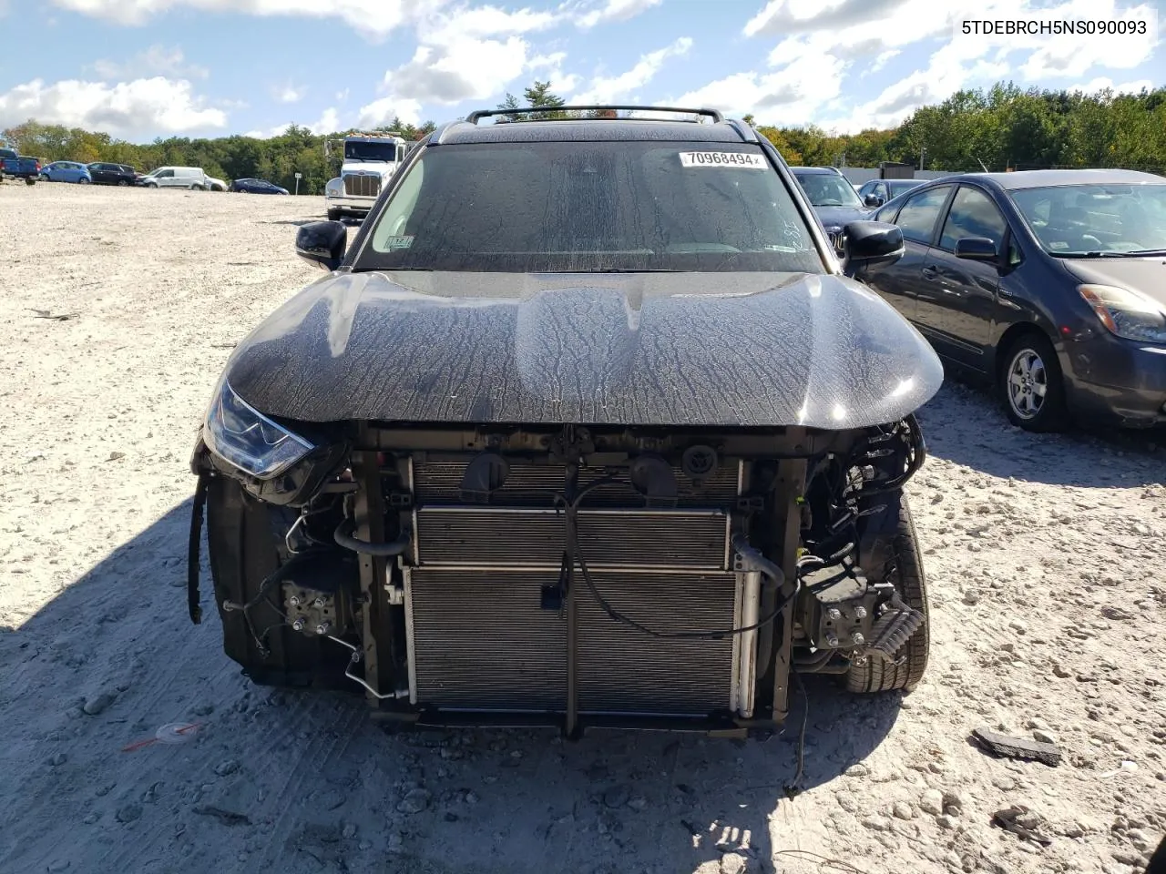 2022 Toyota Highlander Hybrid Platinum VIN: 5TDEBRCH5NS090093 Lot: 70968494