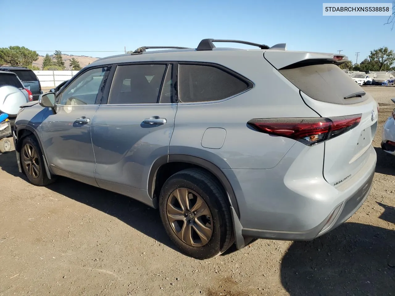 2022 Toyota Highlander Hybrid Xle VIN: 5TDABRCHXNS538858 Lot: 71445794