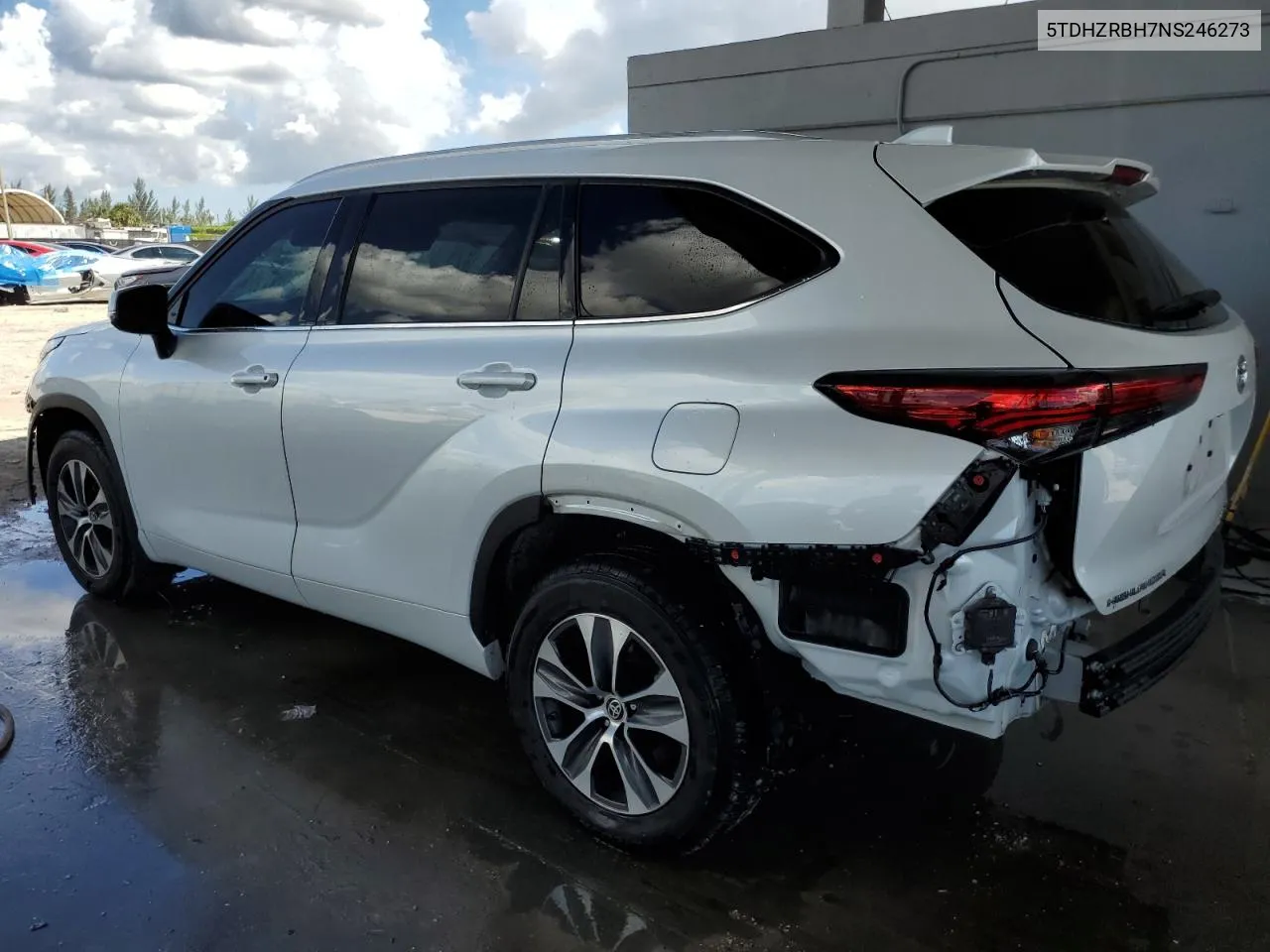 2022 Toyota Highlander Xle VIN: 5TDHZRBH7NS246273 Lot: 71541864