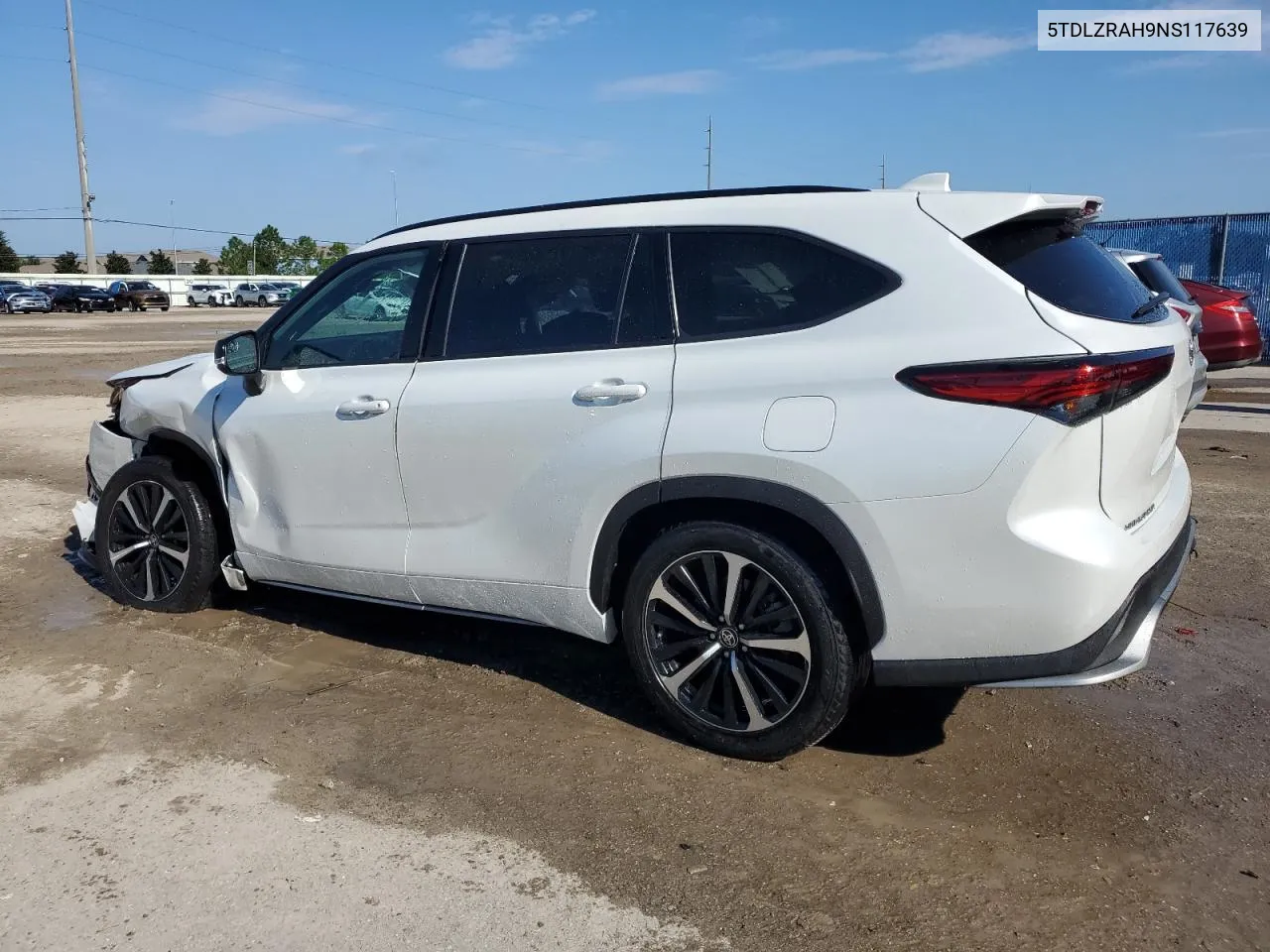 2022 Toyota Highlander Xse VIN: 5TDLZRAH9NS117639 Lot: 72008994