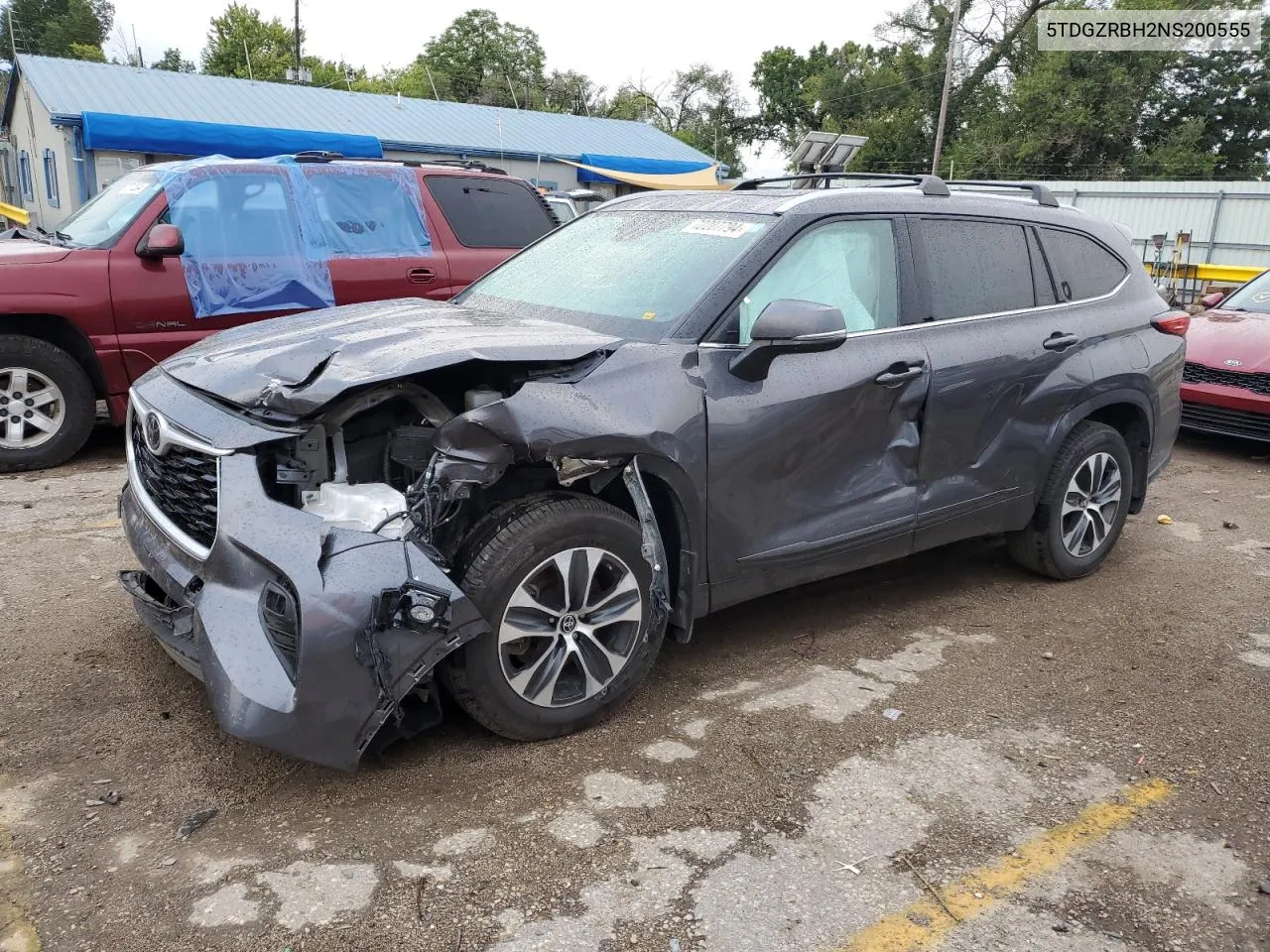 2022 Toyota Highlander Xle VIN: 5TDGZRBH2NS200555 Lot: 72207794