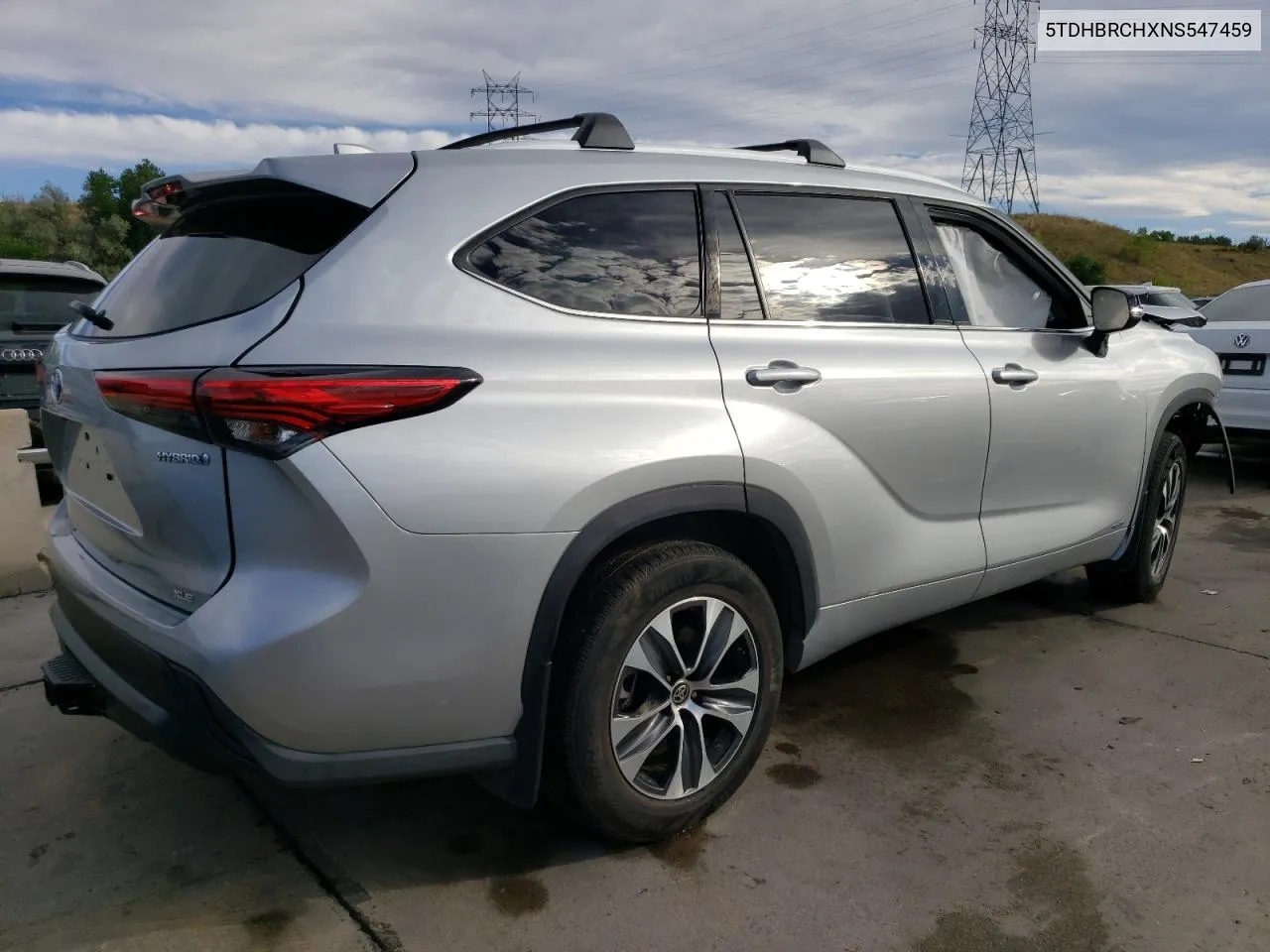 2022 Toyota Highlander Hybrid Xle VIN: 5TDHBRCHXNS547459 Lot: 72352404