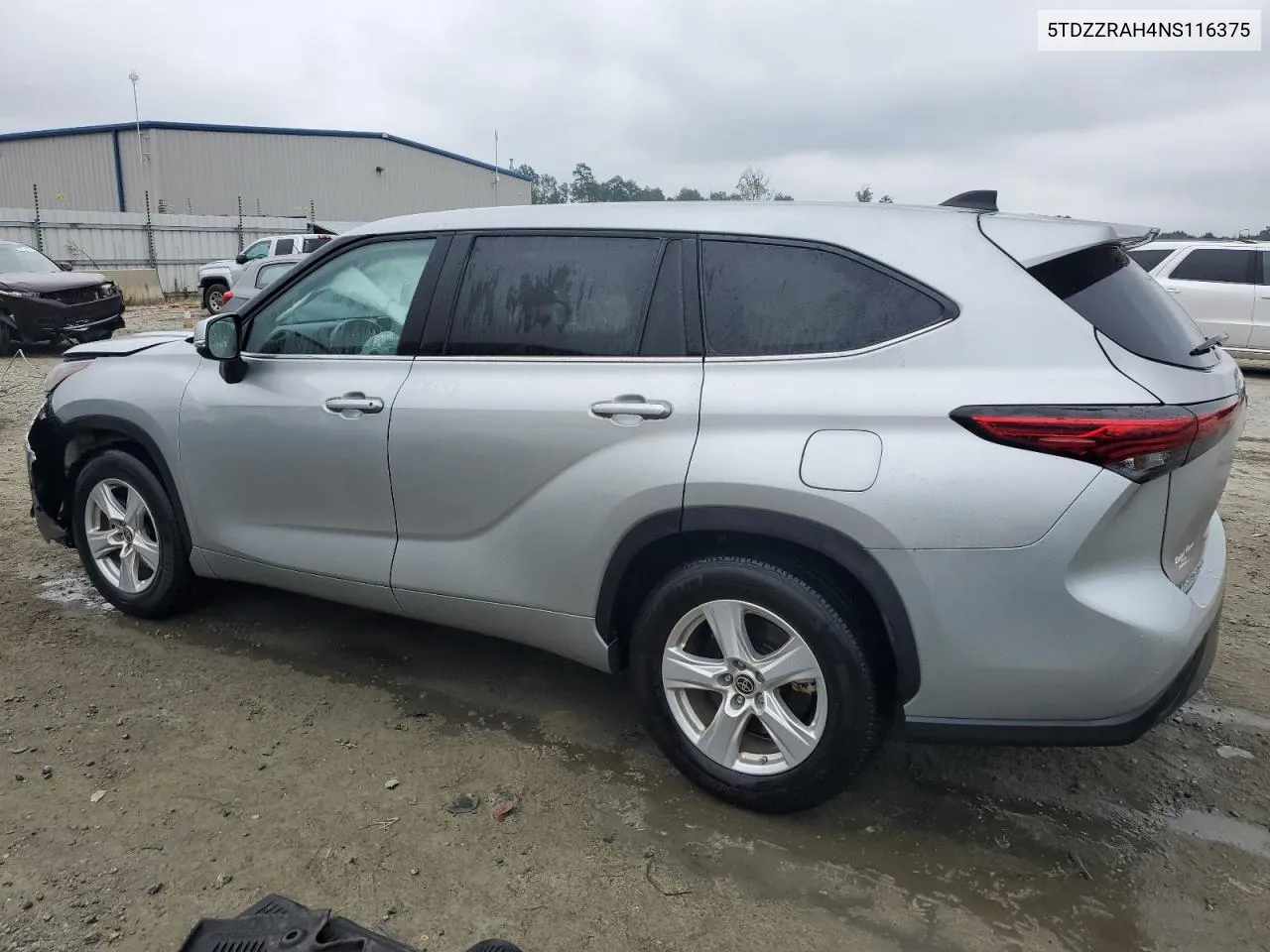 2022 Toyota Highlander L VIN: 5TDZZRAH4NS116375 Lot: 72371044