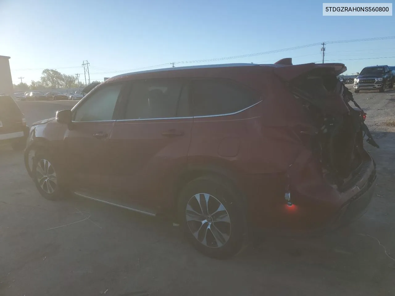 2022 Toyota Highlander Xle VIN: 5TDGZRAH0NS560800 Lot: 72791934