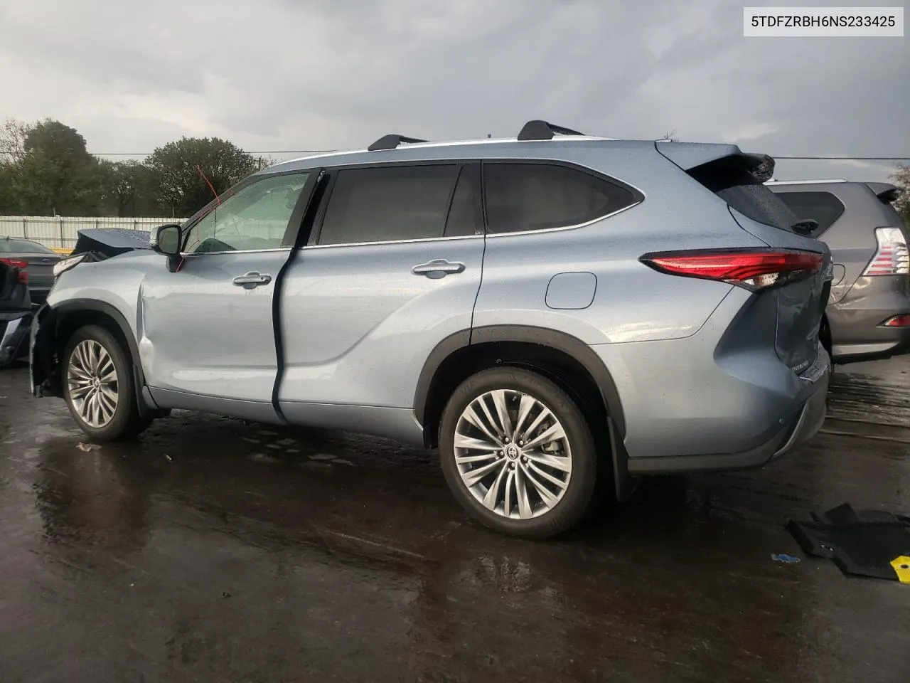 2022 Toyota Highlander Platinum VIN: 5TDFZRBH6NS233425 Lot: 72815454