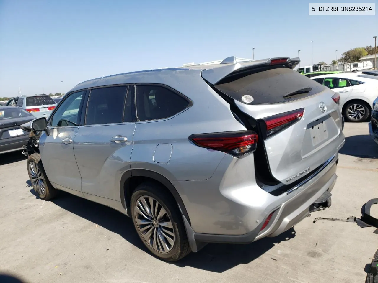 2022 Toyota Highlander Platinum VIN: 5TDFZRBH3NS235214 Lot: 72994574