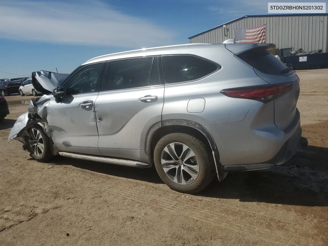 2022 Toyota Highlander Xle VIN: 5TDGZRBH0NS201302 Lot: 73022254