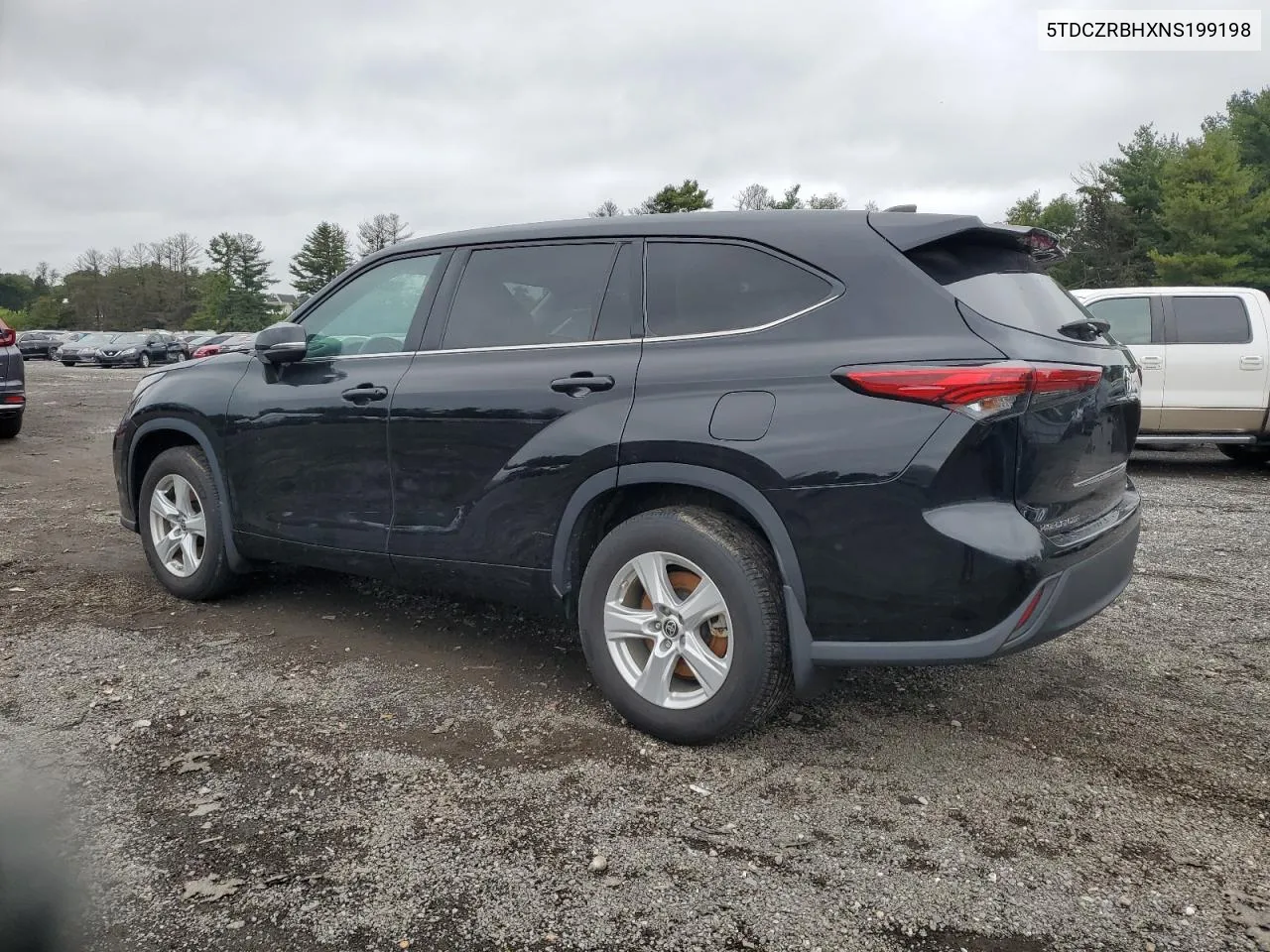 2022 Toyota Highlander L VIN: 5TDCZRBHXNS199198 Lot: 73022734