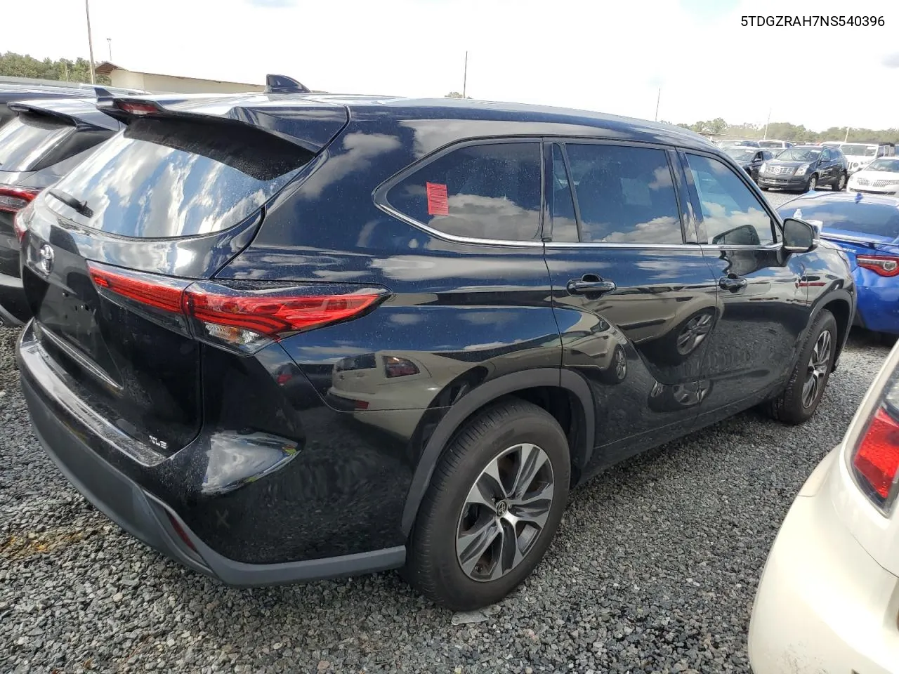 2022 Toyota Highlander Xle VIN: 5TDGZRAH7NS540396 Lot: 73864324