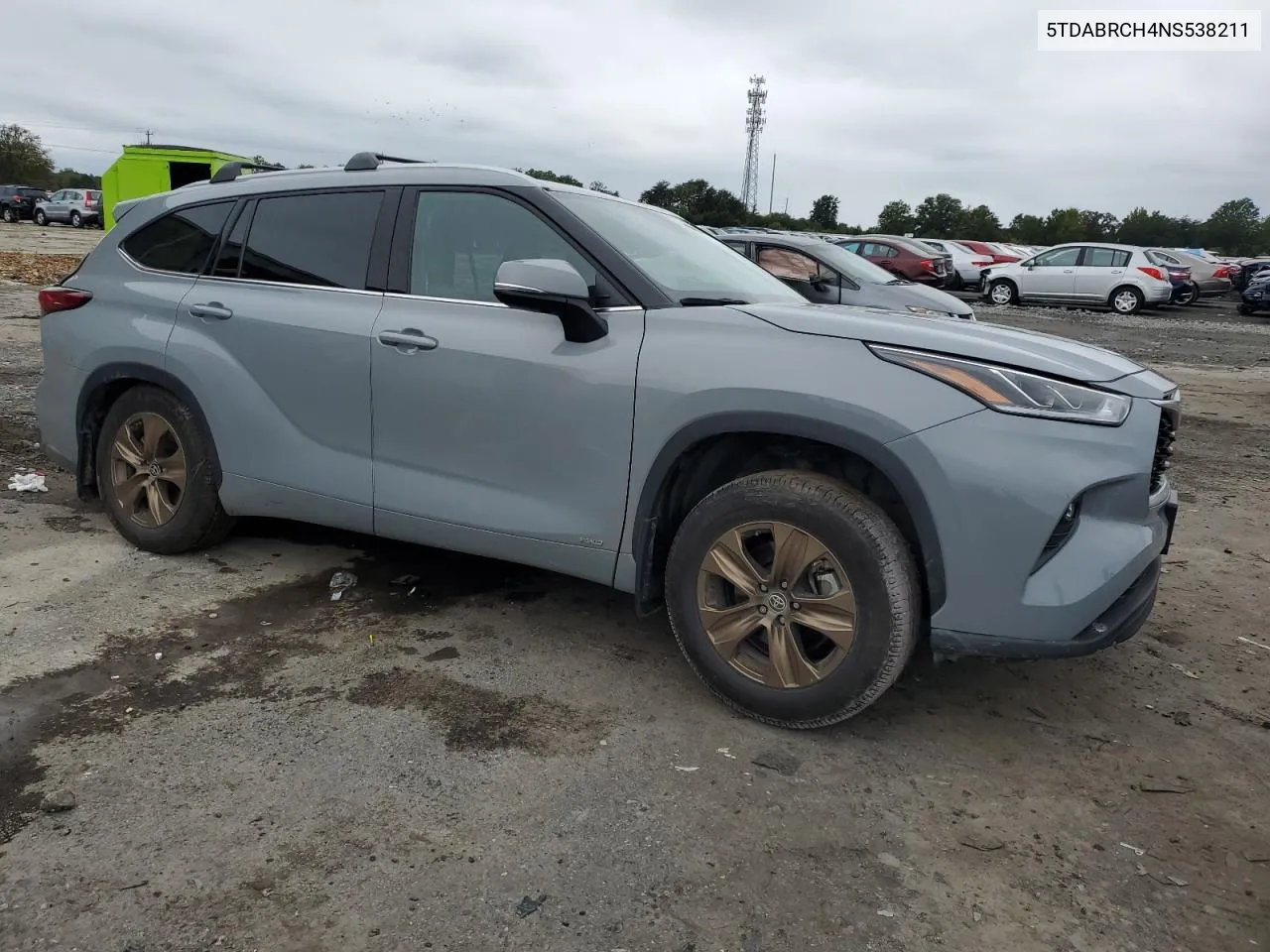 2022 Toyota Highlander Hybrid Xle VIN: 5TDABRCH4NS538211 Lot: 73946854