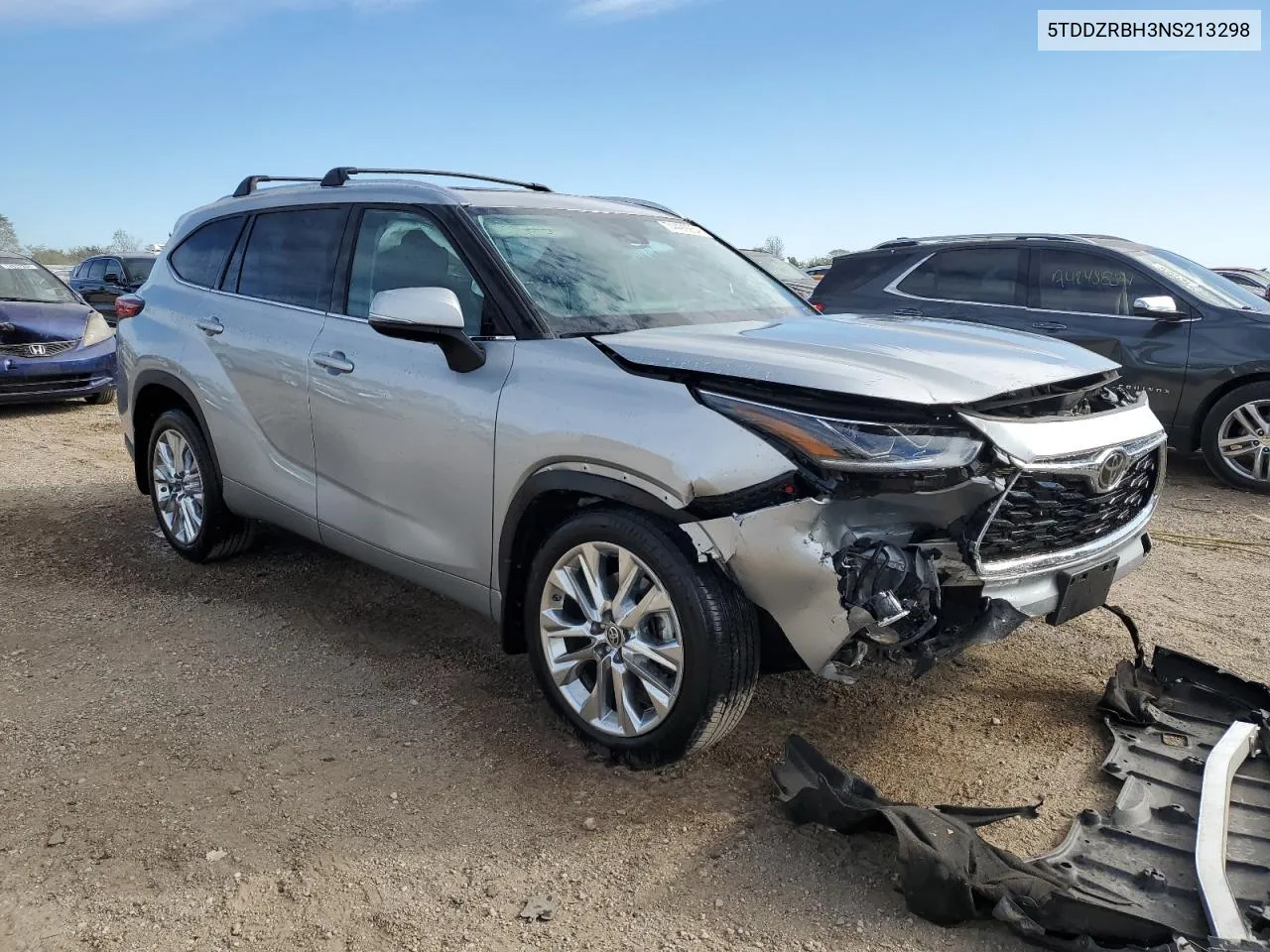 2022 Toyota Highlander Limited VIN: 5TDDZRBH3NS213298 Lot: 74499264