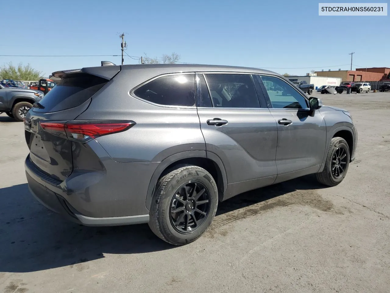 2022 Toyota Highlander L VIN: 5TDCZRAH0NS560231 Lot: 74561424