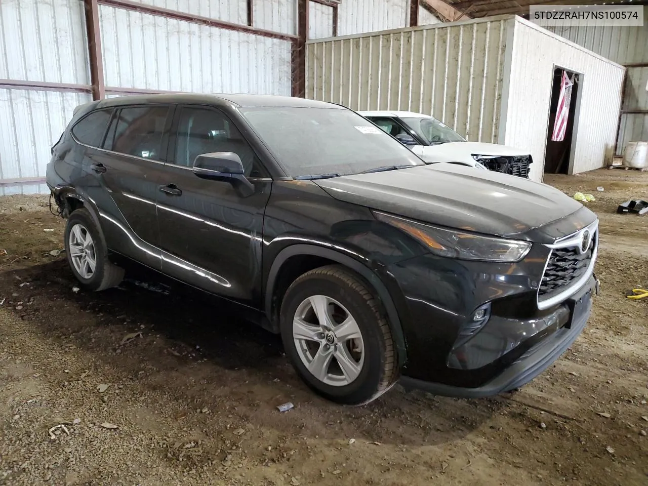 2022 Toyota Highlander L VIN: 5TDZZRAH7NS100574 Lot: 74799264