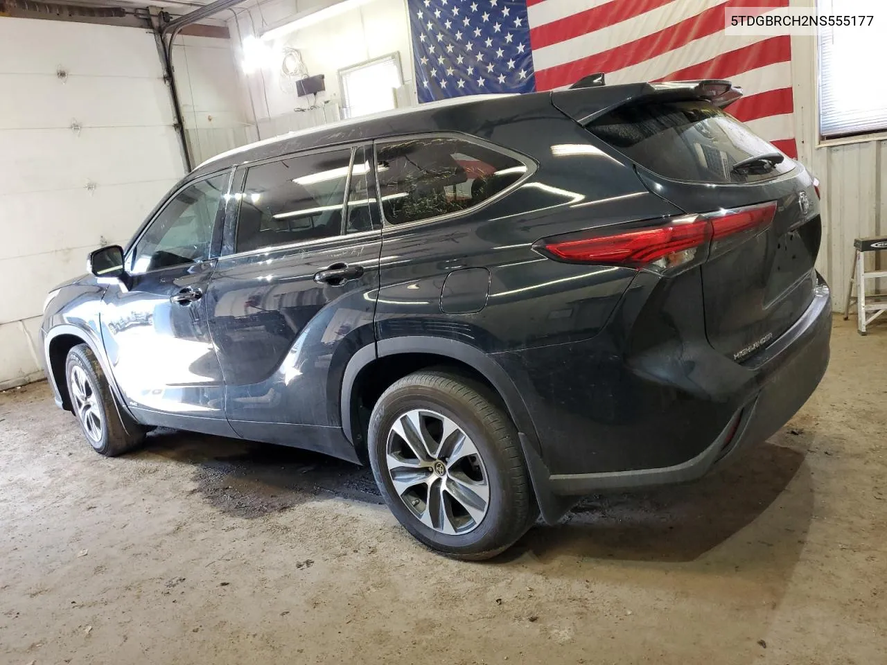 2022 Toyota Highlander Hybrid Xle VIN: 5TDGBRCH2NS555177 Lot: 75209504