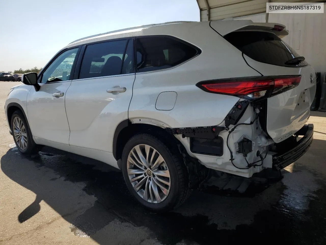 2022 Toyota Highlander Platinum VIN: 5TDFZRBH6NS187319 Lot: 75348114