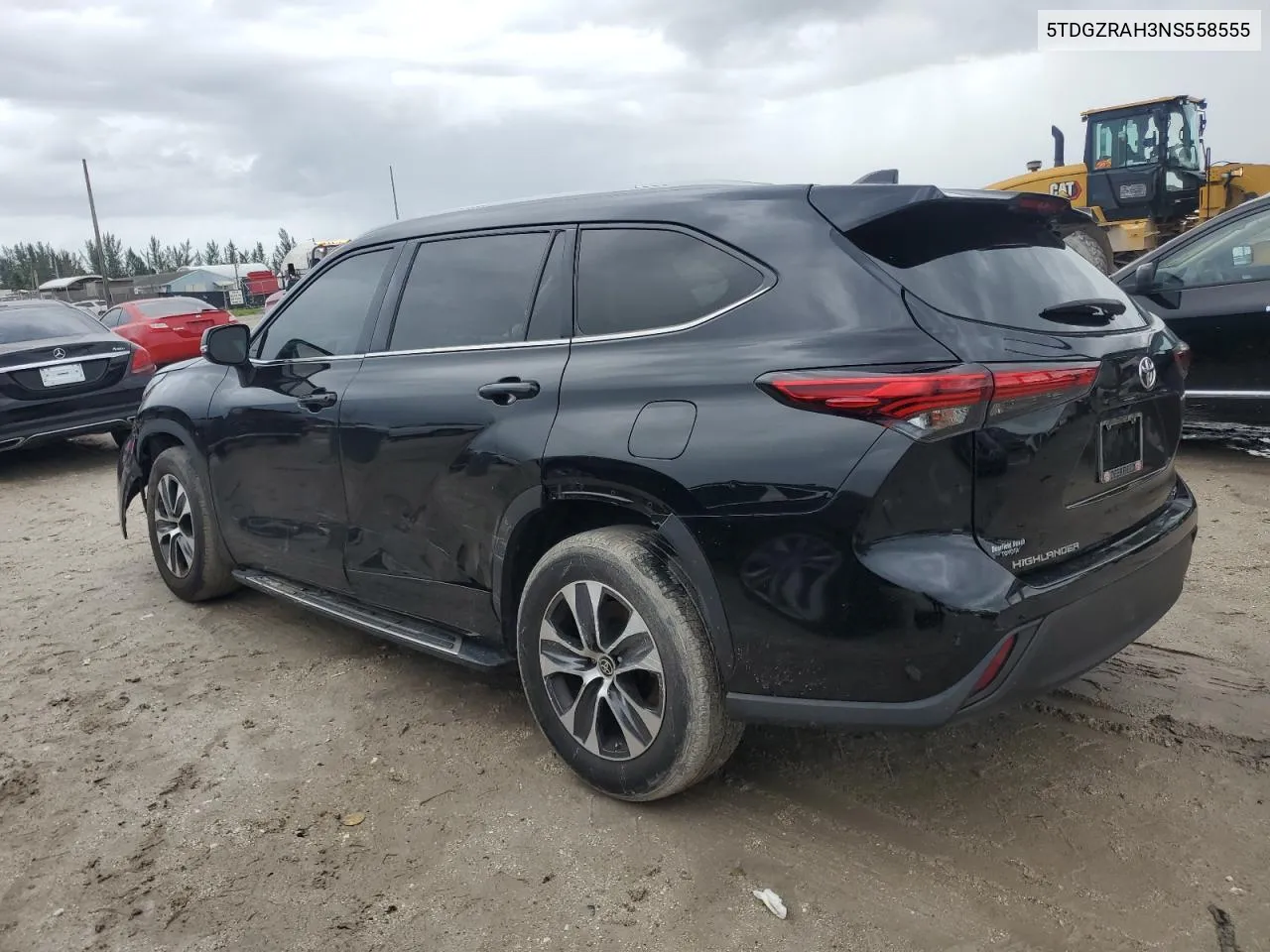 2022 Toyota Highlander Xle VIN: 5TDGZRAH3NS558555 Lot: 75520834