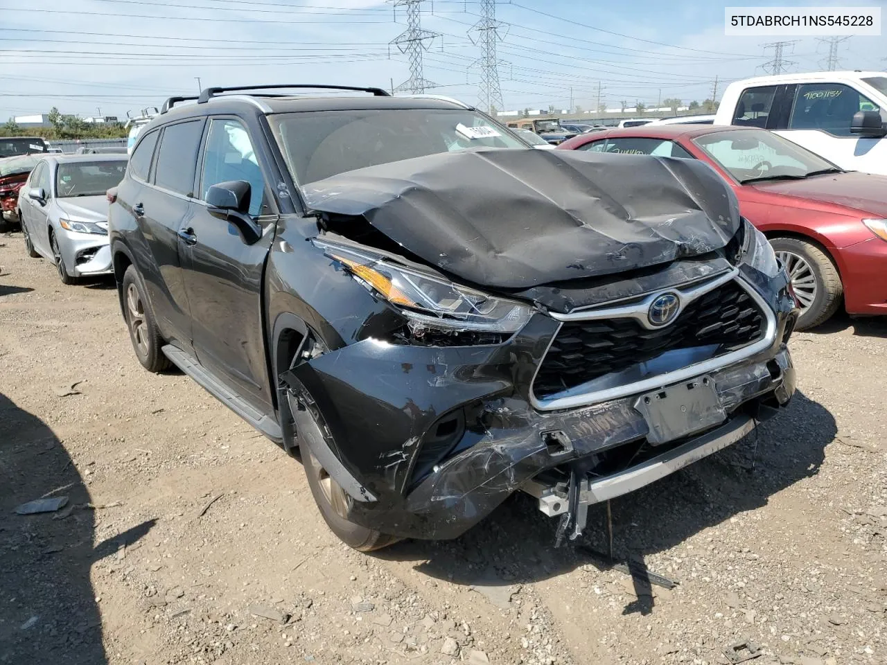 5TDABRCH1NS545228 2022 Toyota Highlander Hybrid Xle