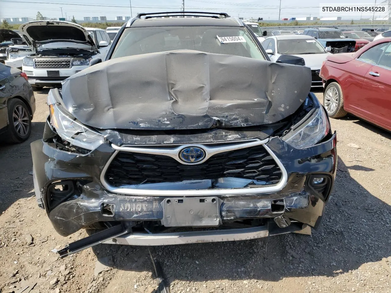 5TDABRCH1NS545228 2022 Toyota Highlander Hybrid Xle