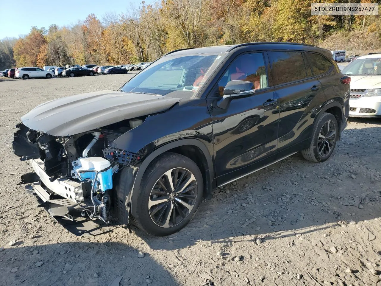 2022 Toyota Highlander Xse VIN: 5TDLZRBH9NS257477 Lot: 76127744