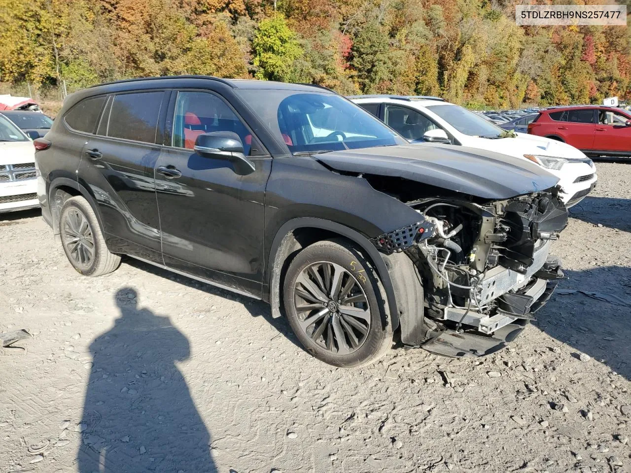 2022 Toyota Highlander Xse VIN: 5TDLZRBH9NS257477 Lot: 76127744