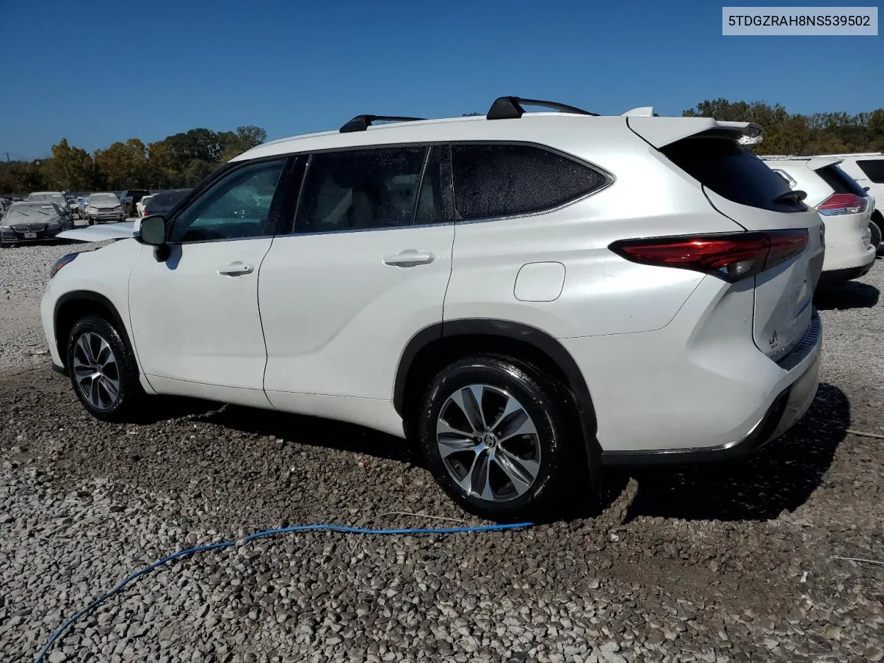 2022 Toyota Highlander Xle VIN: 5TDGZRAH8NS539502 Lot: 77033524