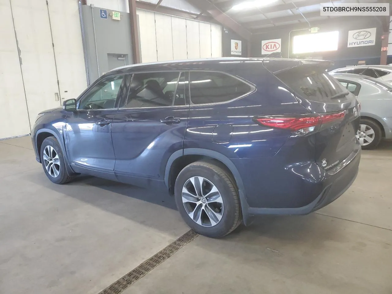 2022 Toyota Highlander Hybrid Xle VIN: 5TDGBRCH9NS555208 Lot: 77087564