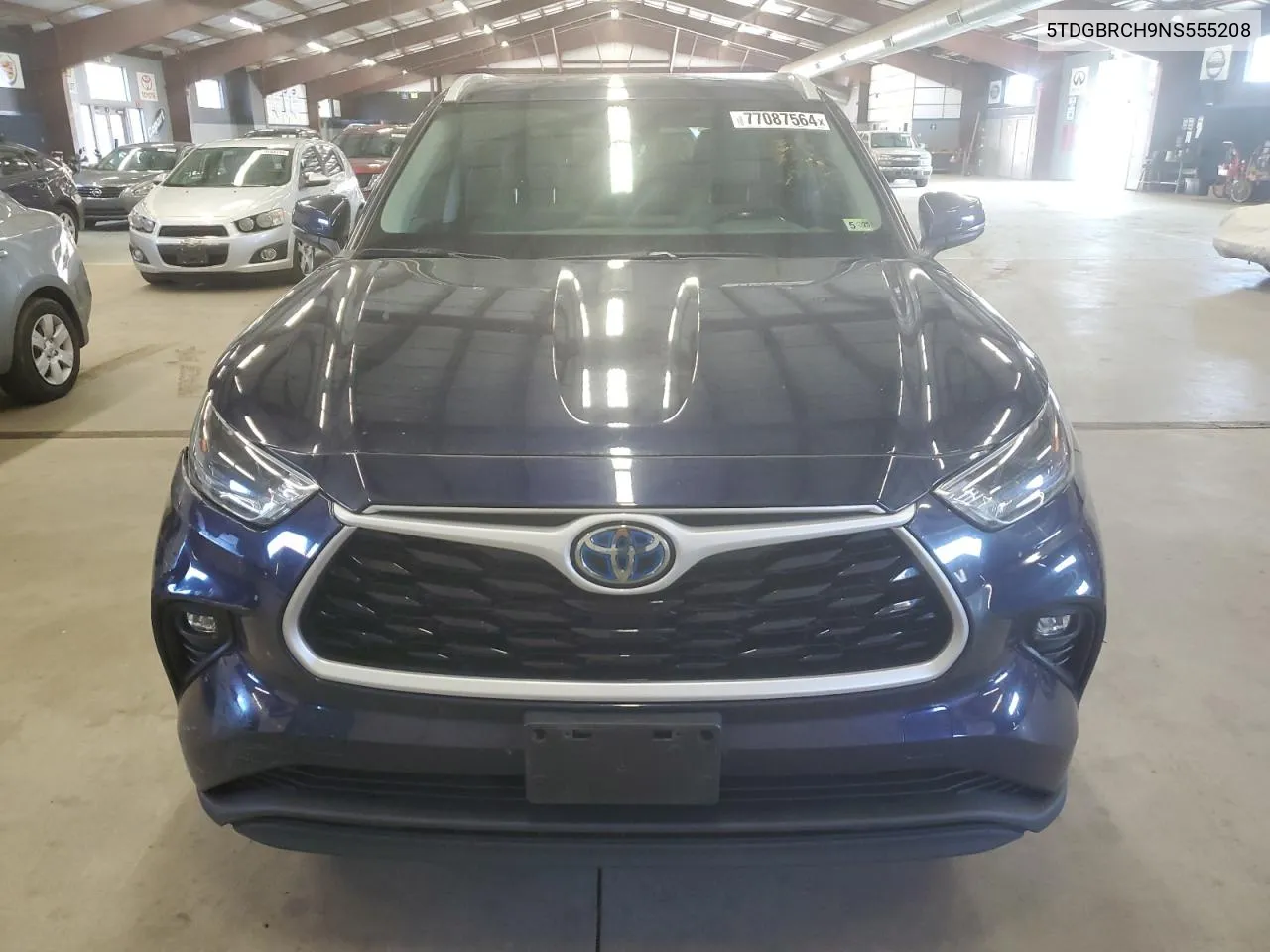 2022 Toyota Highlander Hybrid Xle VIN: 5TDGBRCH9NS555208 Lot: 77087564