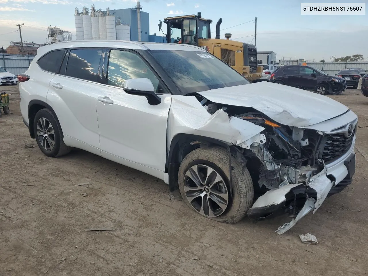 2022 Toyota Highlander Xle VIN: 5TDHZRBH6NS176507 Lot: 77145214