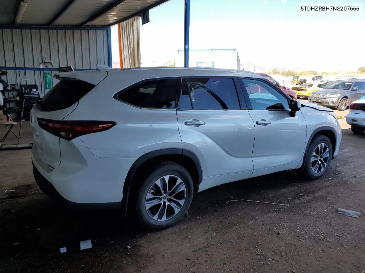 2022 Toyota Highlander Xle VIN: 5TDHZRBH7NS207666 Lot: 78178124