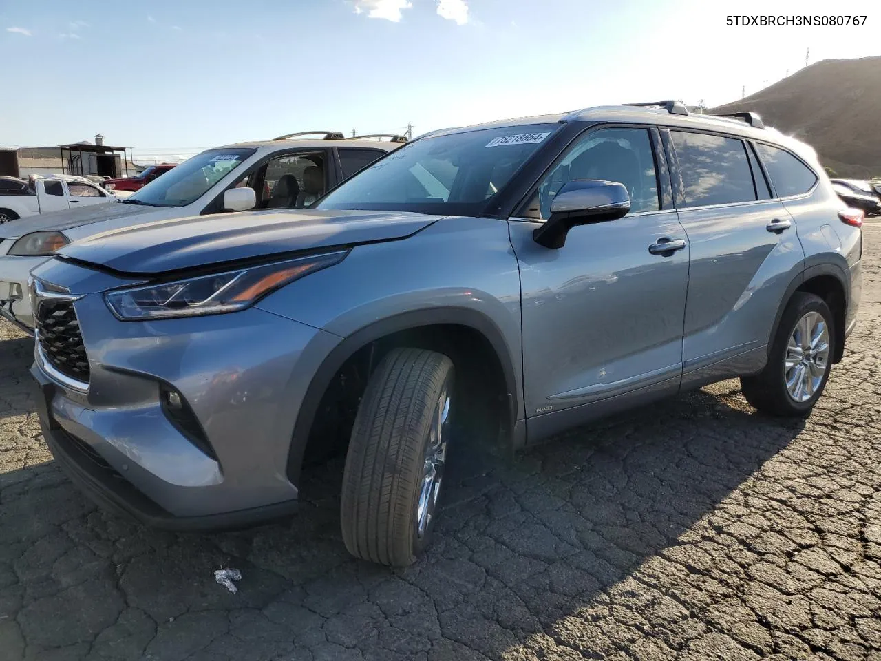 2022 Toyota Highlander Hybrid Limited VIN: 5TDXBRCH3NS080767 Lot: 78218654