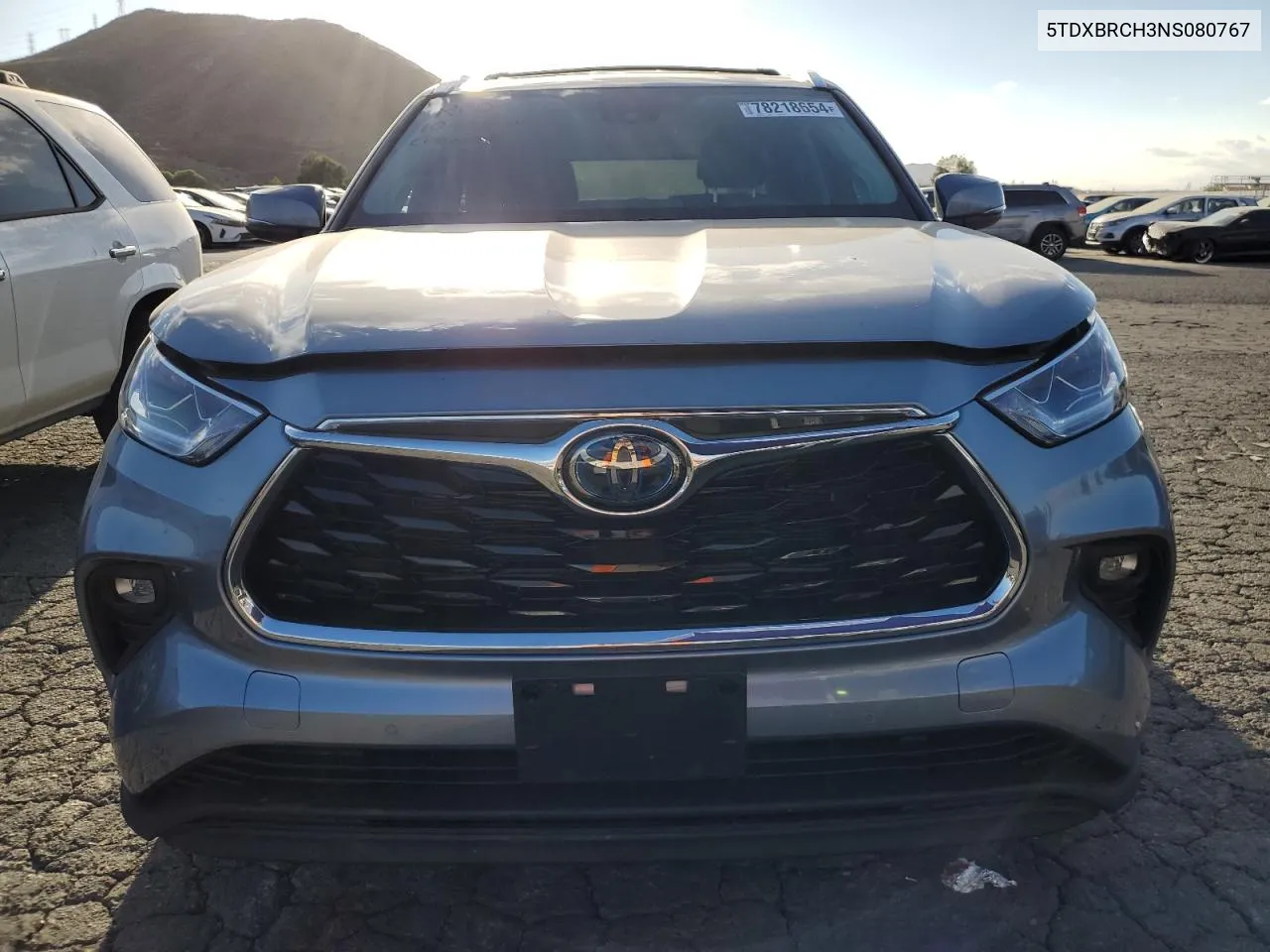 2022 Toyota Highlander Hybrid Limited VIN: 5TDXBRCH3NS080767 Lot: 78218654