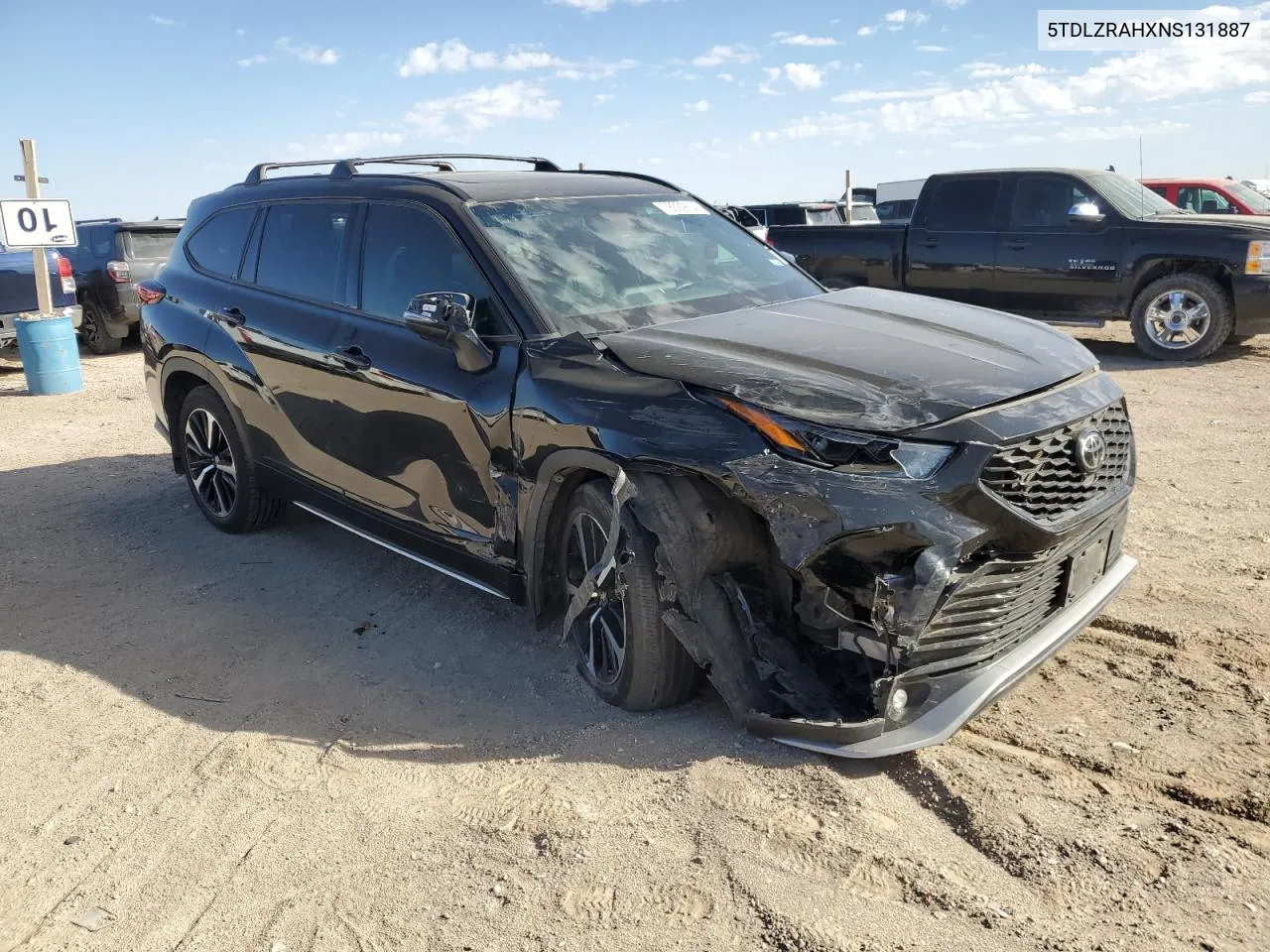 2022 Toyota Highlander Xse VIN: 5TDLZRAHXNS131887 Lot: 78392634