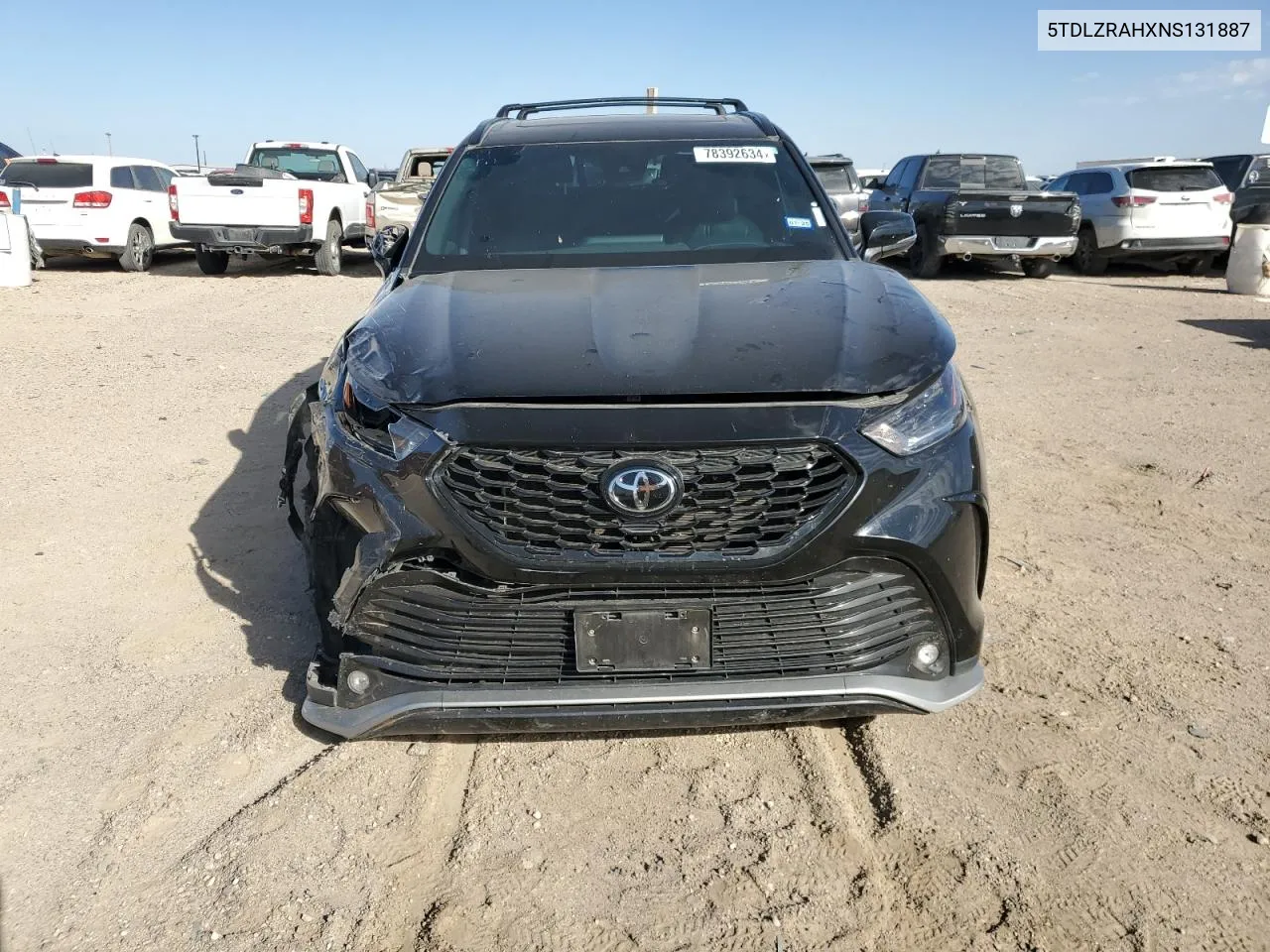 2022 Toyota Highlander Xse VIN: 5TDLZRAHXNS131887 Lot: 78392634