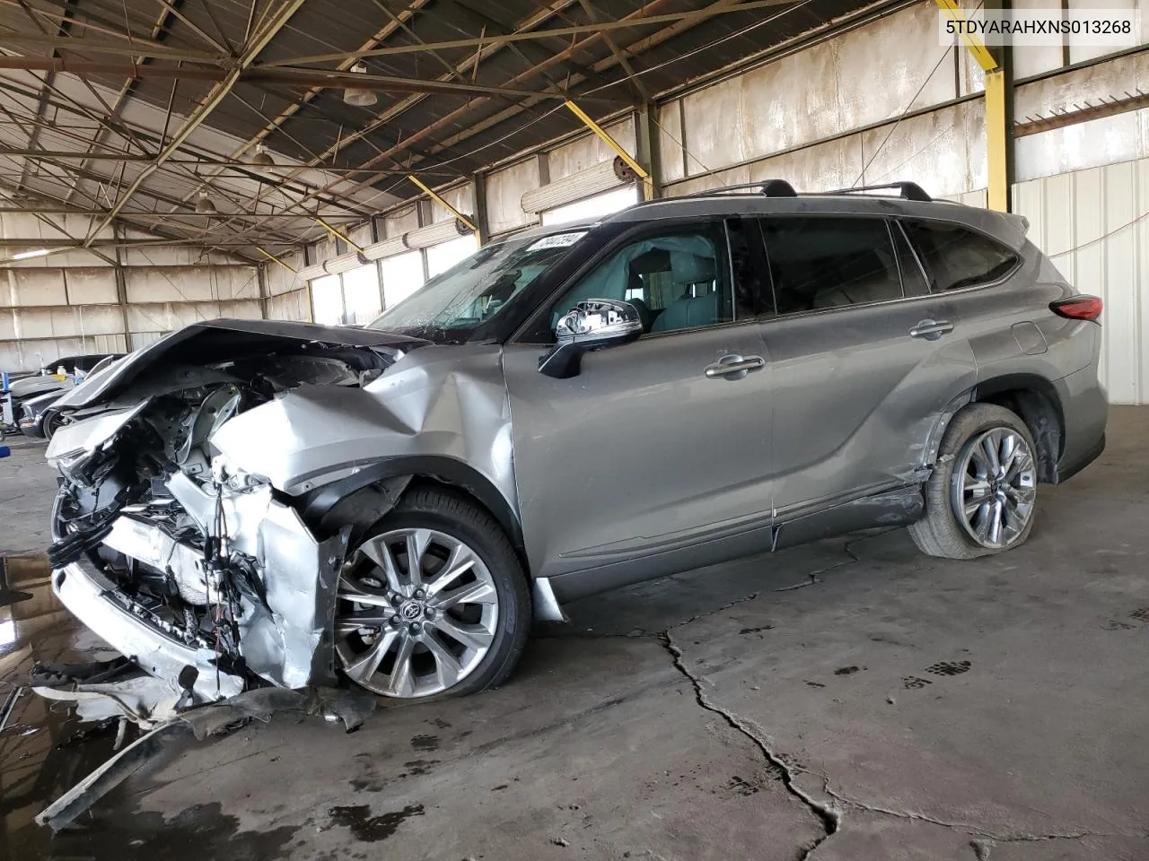 2022 Toyota Highlander Hybrid Limited VIN: 5TDYARAHXNS013268 Lot: 78447394