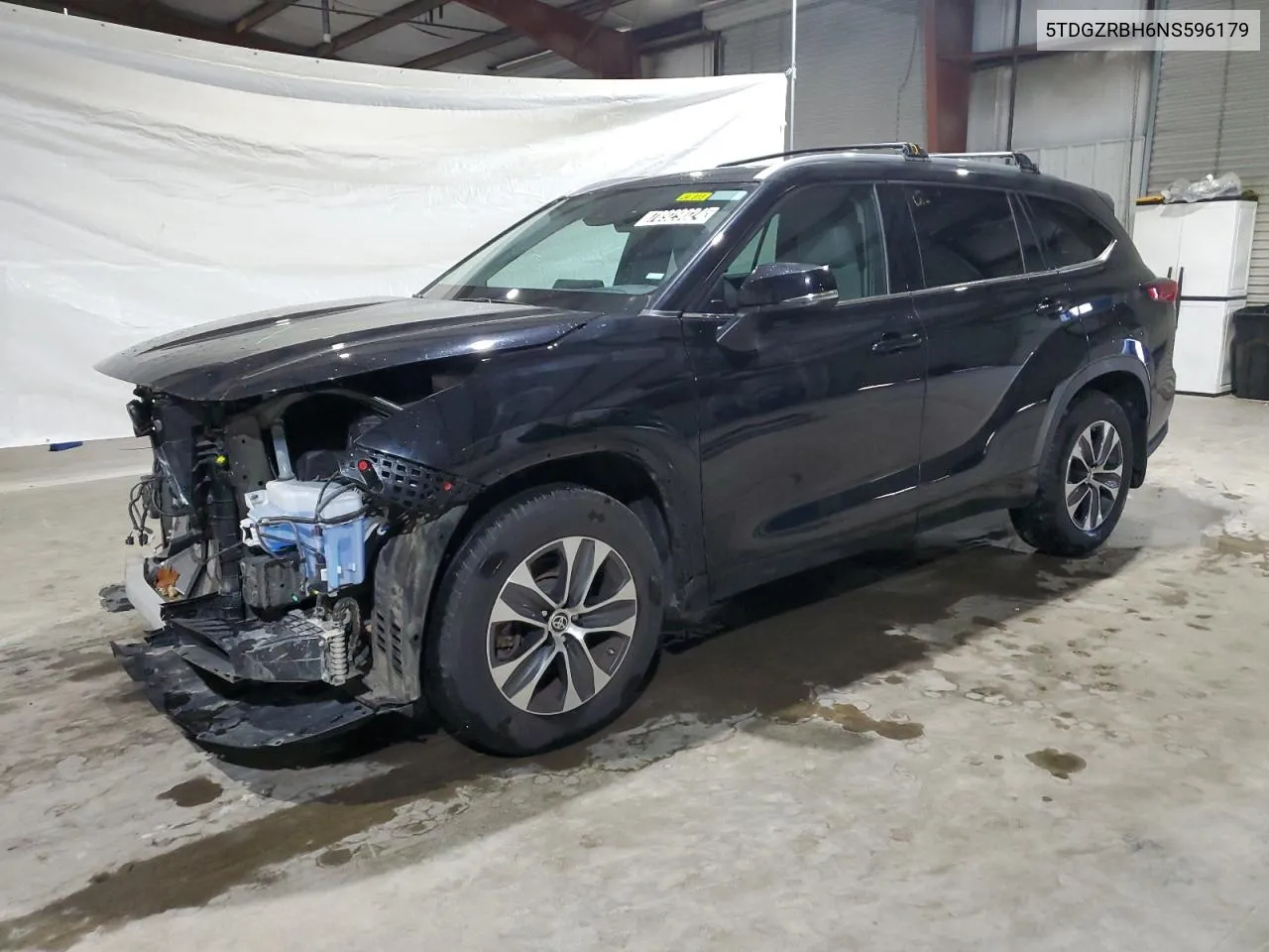 2022 Toyota Highlander Xle VIN: 5TDGZRBH6NS596179 Lot: 78929024