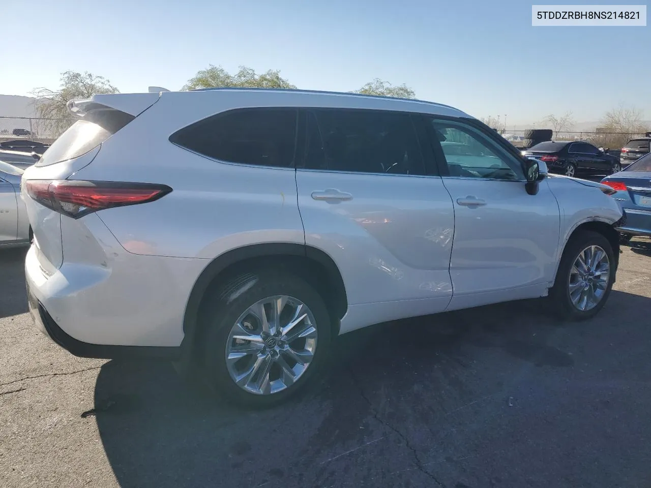 2022 Toyota Highlander Limited VIN: 5TDDZRBH8NS214821 Lot: 79011564