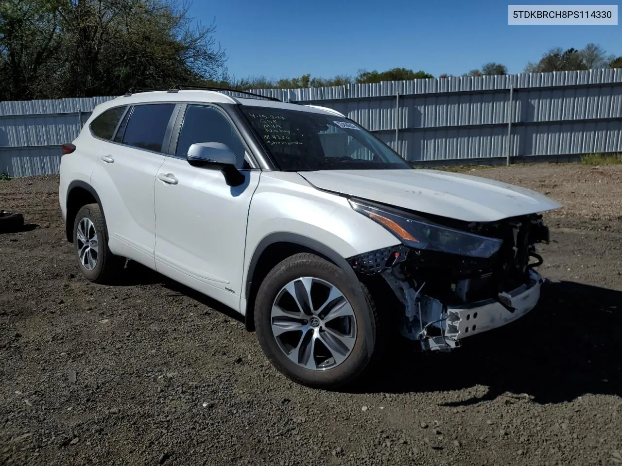 2023 Toyota Highlander Hybrid Xle VIN: 5TDKBRCH8PS114330 Lot: 52494684