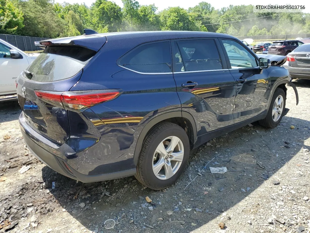 2023 Toyota Highlander L VIN: 5TDKDRAH8PS503756 Lot: 56321904