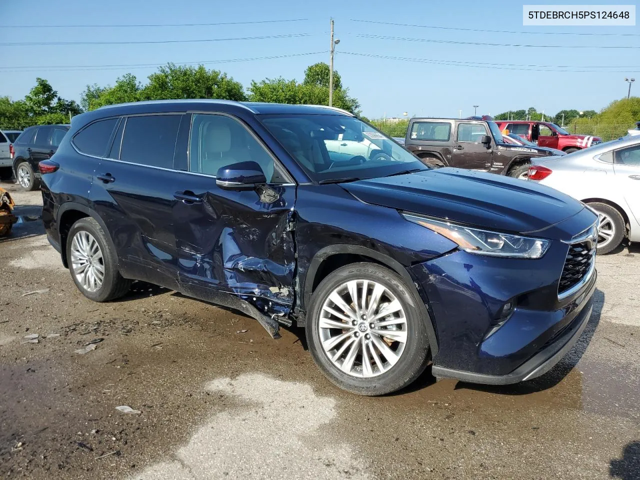 2023 Toyota Highlander Hybrid Limited VIN: 5TDEBRCH5PS124648 Lot: 63096654