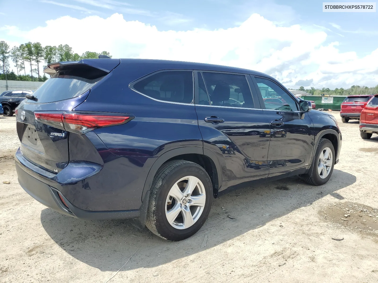 2023 Toyota Highlander Hybrid Le VIN: 5TDBBRCHXPS578722 Lot: 64654704