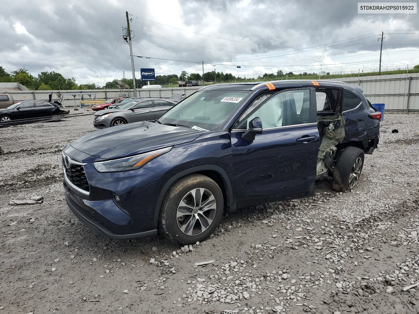 2023 Toyota Highlander L VIN: 5TDKDRAH2PS015922 Lot: 64896334