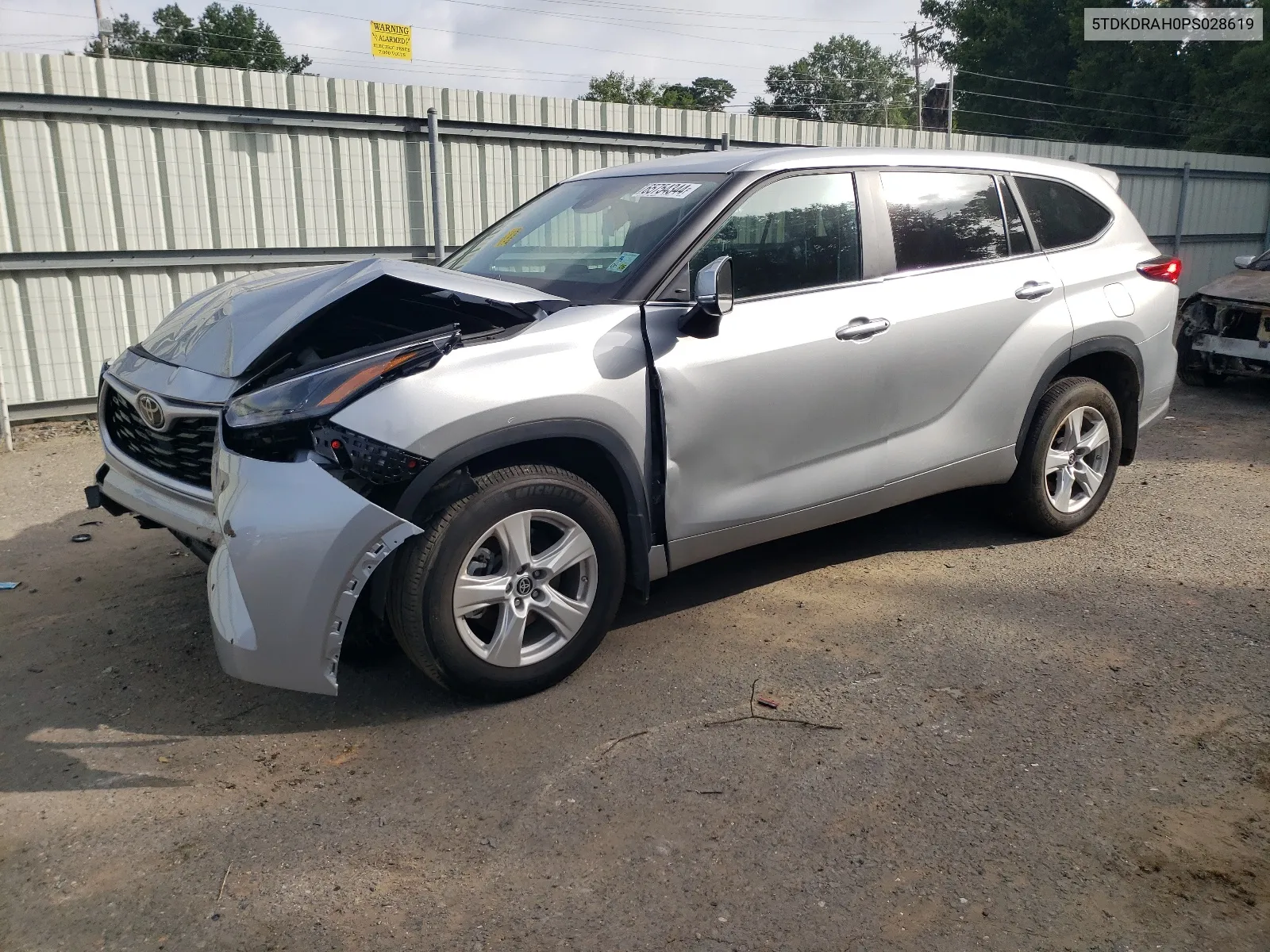 2023 Toyota Highlander L VIN: 5TDKDRAH0PS028619 Lot: 65754344