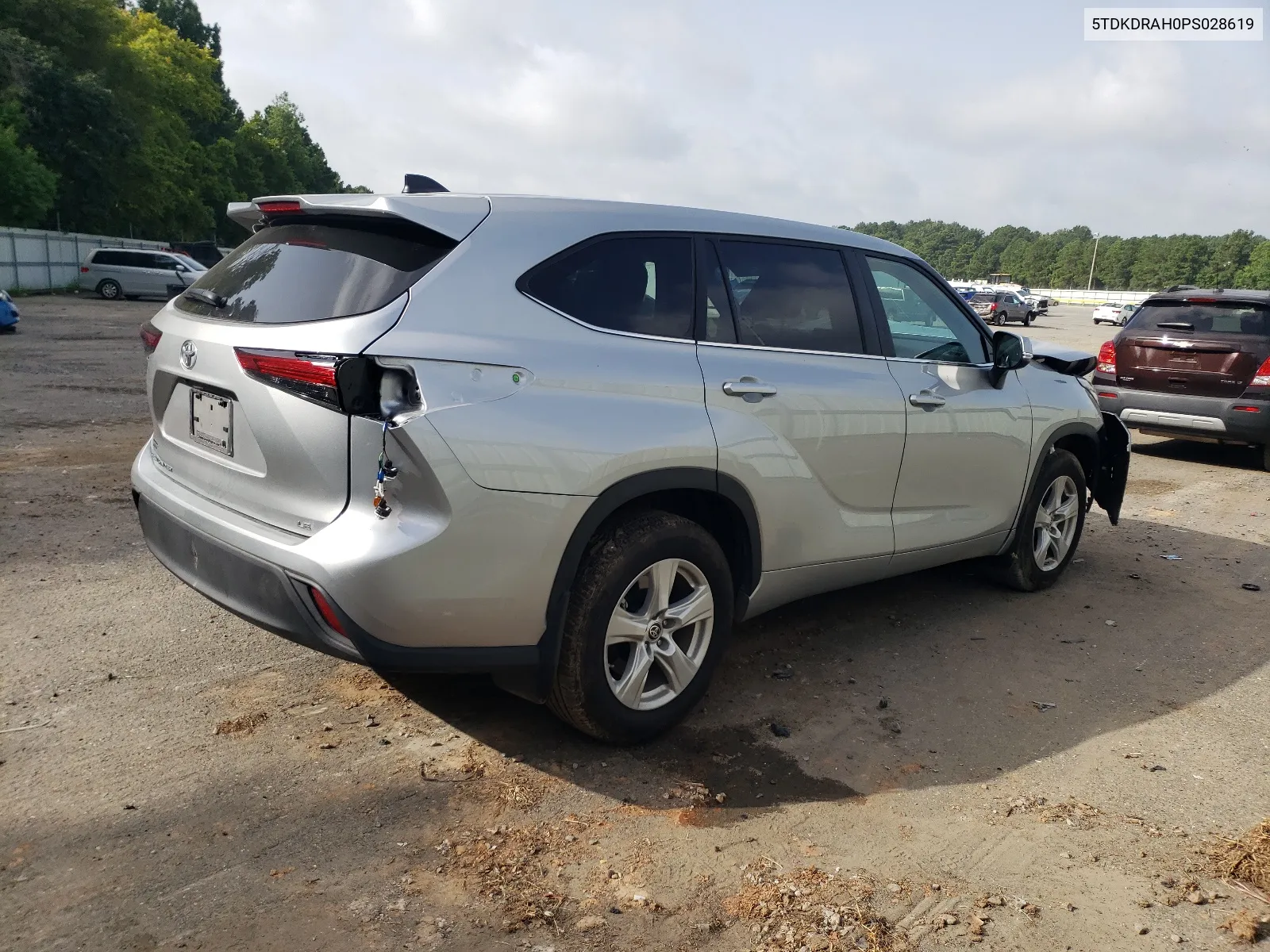 2023 Toyota Highlander L VIN: 5TDKDRAH0PS028619 Lot: 65754344