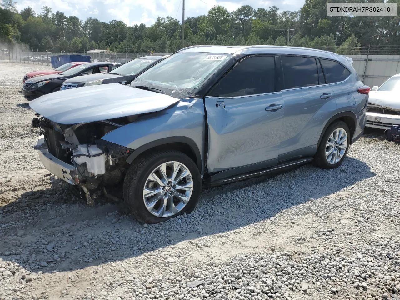 2023 Toyota Highlander L VIN: 5TDKDRAH7PS024101 Lot: 66717834