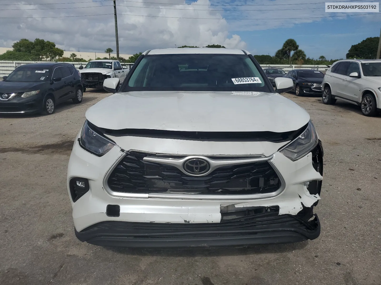 2023 Toyota Highlander L VIN: 5TDKDRAHXPS503192 Lot: 68853764