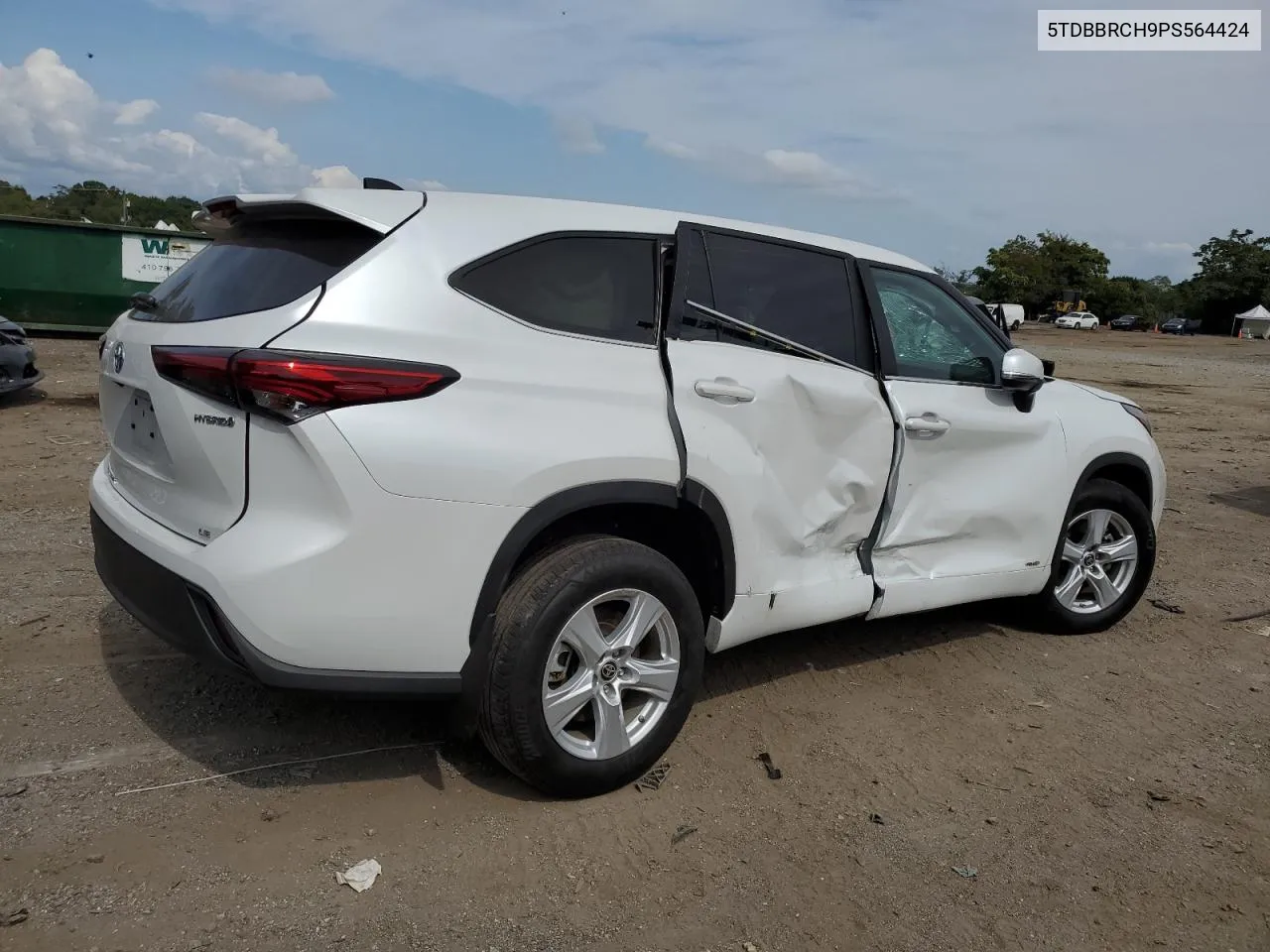 5TDBBRCH9PS564424 2023 Toyota Highlander Hybrid Le