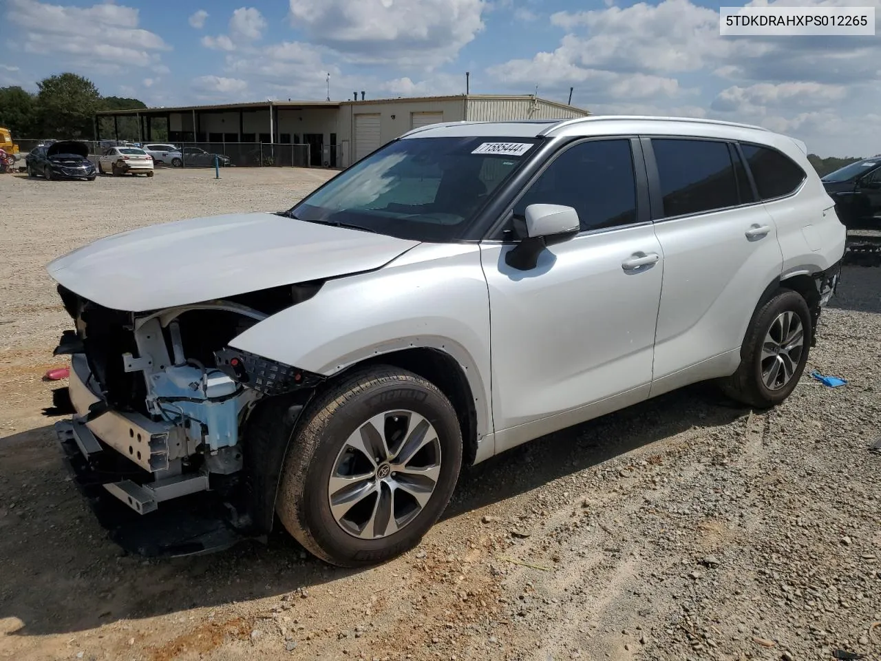 2023 Toyota Highlander L VIN: 5TDKDRAHXPS012265 Lot: 71585444