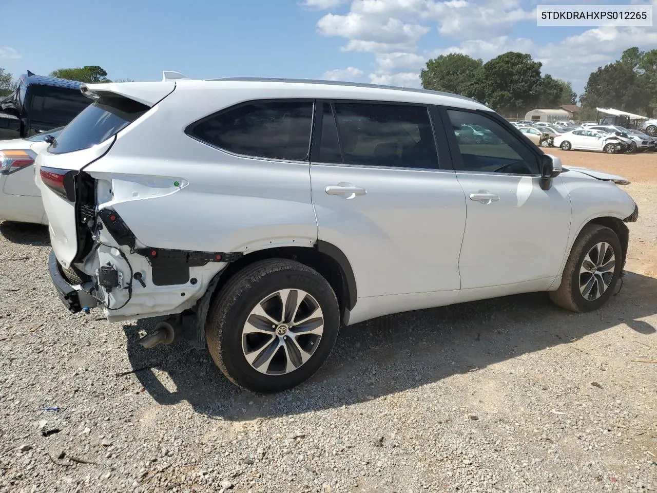 2023 Toyota Highlander L VIN: 5TDKDRAHXPS012265 Lot: 71585444