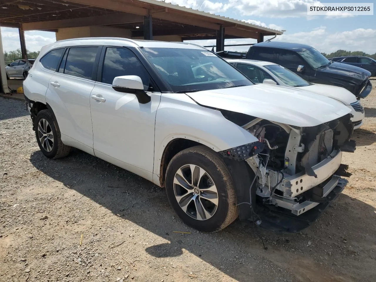 2023 Toyota Highlander L VIN: 5TDKDRAHXPS012265 Lot: 71585444