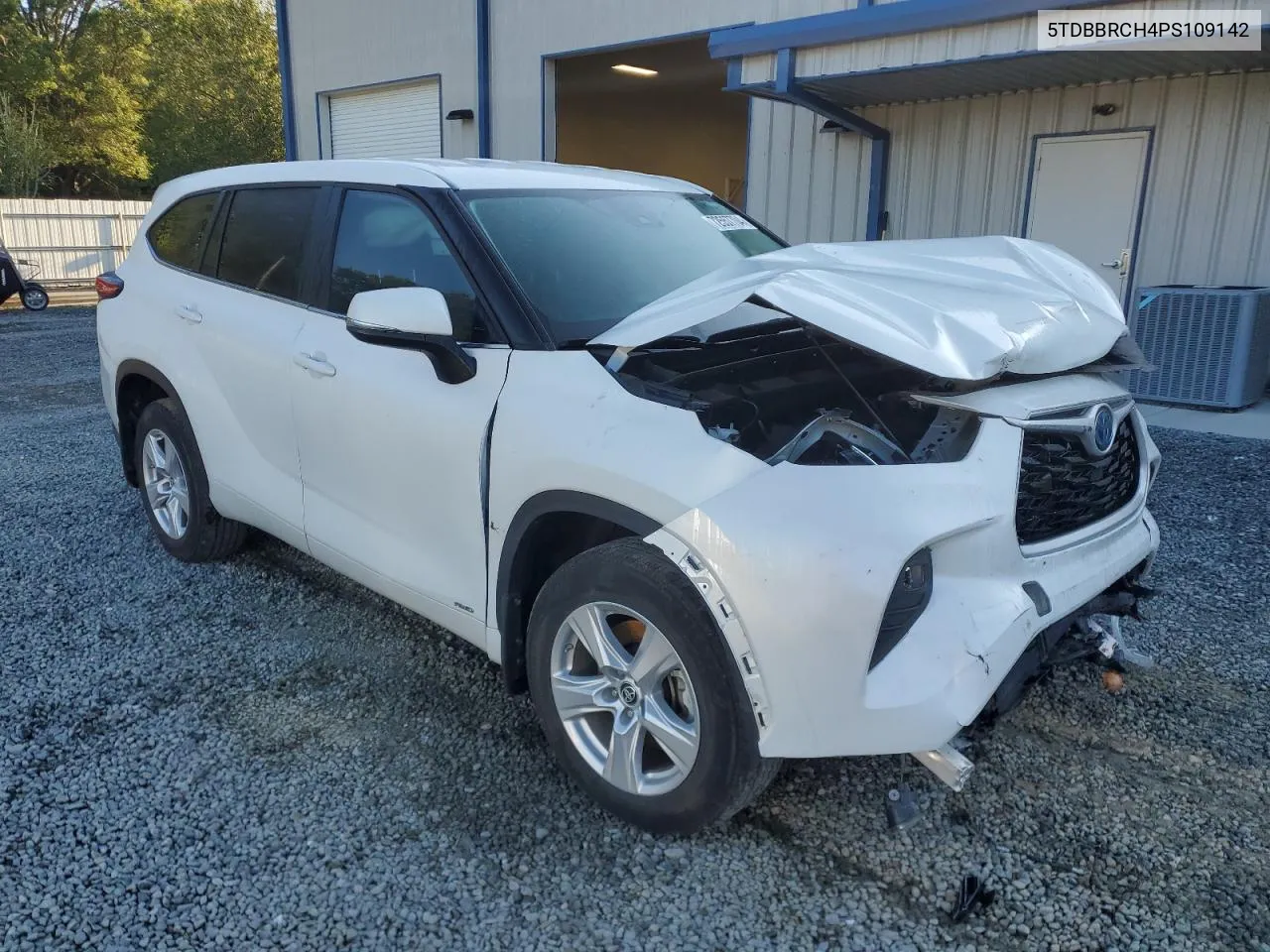 2023 Toyota Highlander Hybrid Le VIN: 5TDBBRCH4PS109142 Lot: 72557704